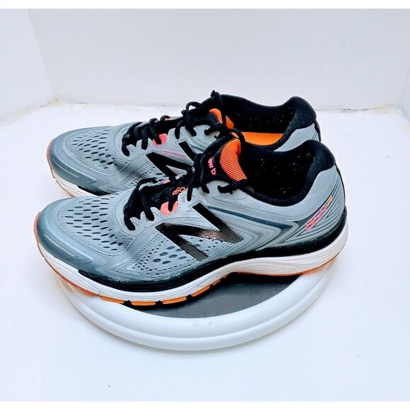 New Balance 860 V8 Mens Running Shoes Size 11.5 Gray & Black Mesh With Orange Ac - Picture 6 of 6